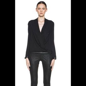 Helmet Lang Blouse Morse Drape